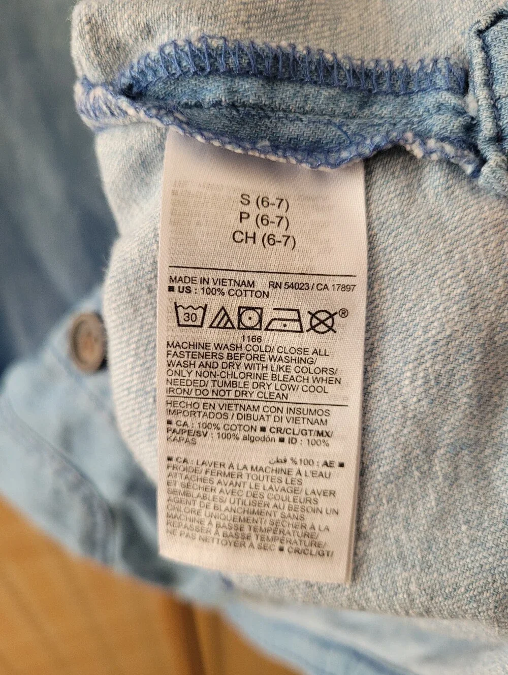 Old Navy Light Blue Kids' Denim Chore Jacket